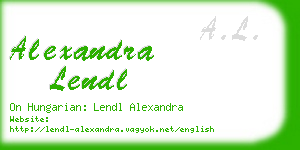 alexandra lendl business card